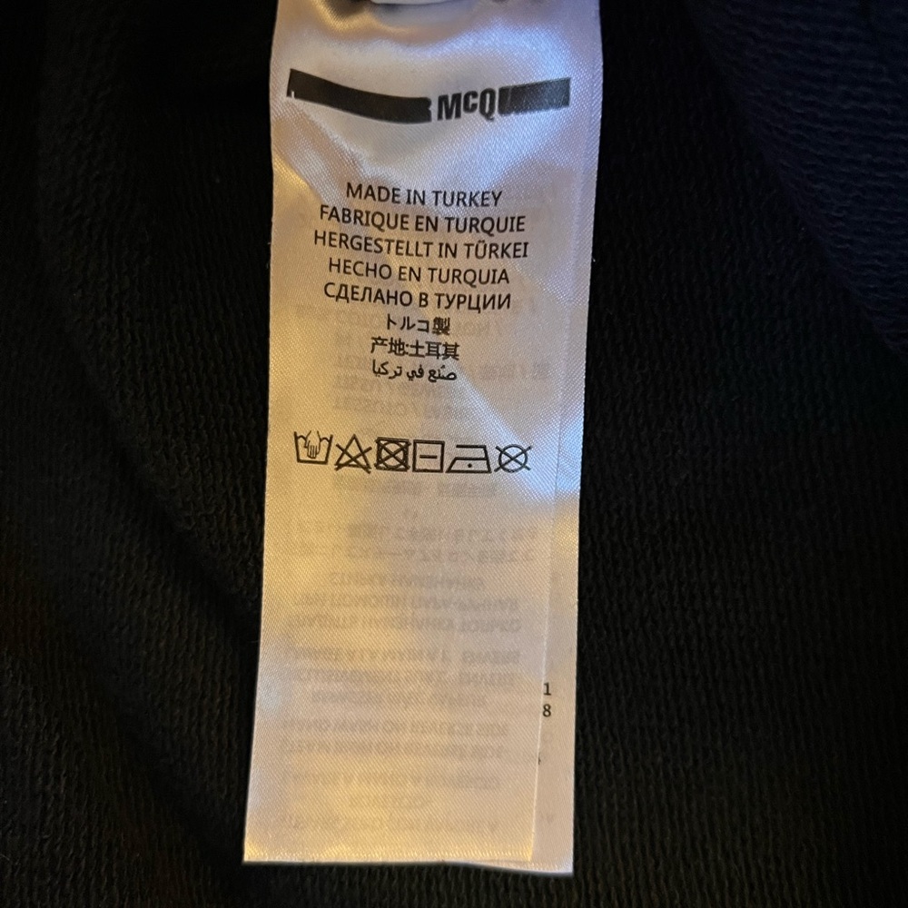 MCQ Alexander McQueen Velvet Swallows Applique Crewneck Sweatshirt (READ DESC!) - Picture 10 of 10